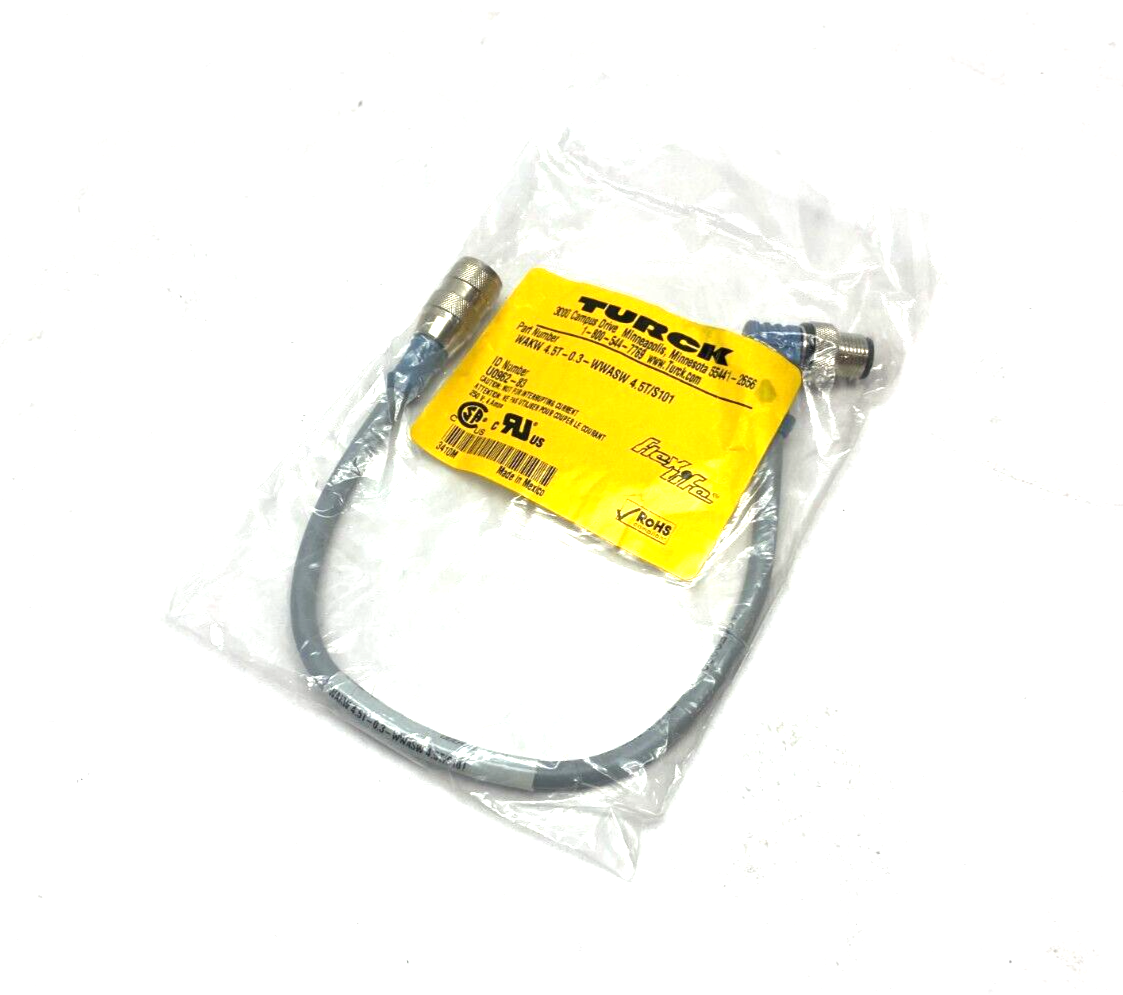 WAKW 4.5T-0.3-WWASW 4.5T/S101, U0962-83 | Turck WAKW 4.5T-0.3-WWASW 4.5T/S101 Flexlife Double Ended Cordset U0962-83 - New - Maverick Industrial Sales