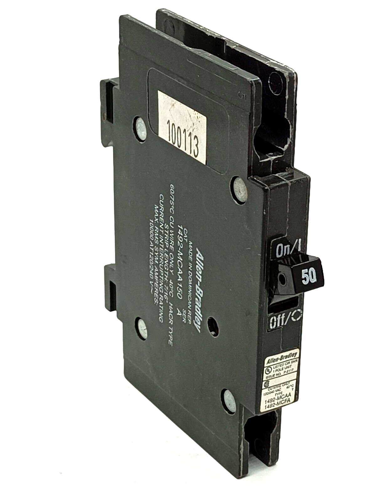 Allen Bradley 1492-MCAA150 Ser A Circuit Breaker 50A - Maverick Industrial Sales