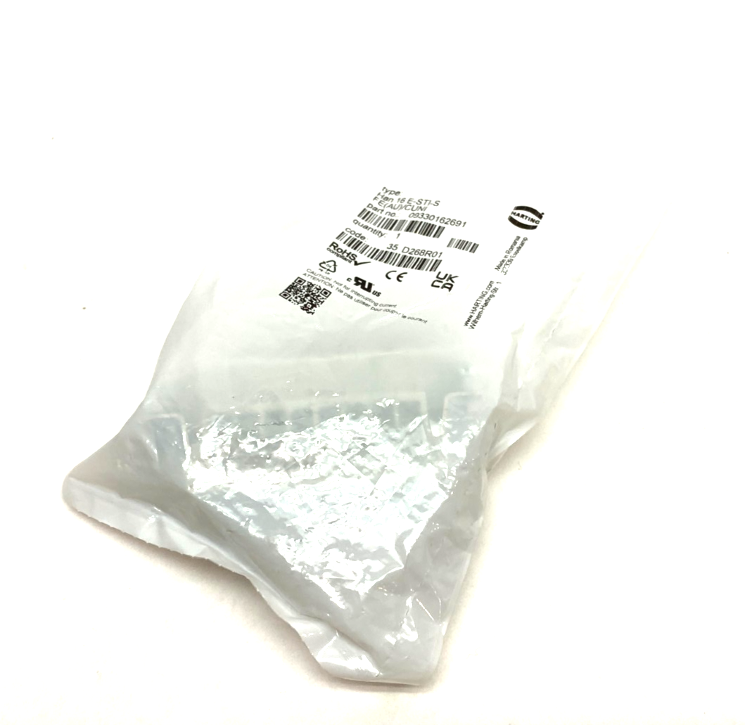 Harting 09330162691 Insert Han 16E-Male-Screw Fe(Au)/CuNi Type J - Maverick Industrial Sales