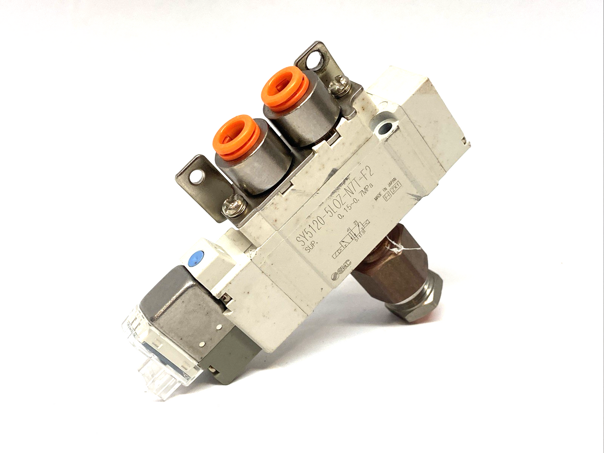 SMC SY5120-5LOZ-N7T-F2 Single Solenoid Valve - Maverick Industrial Sales