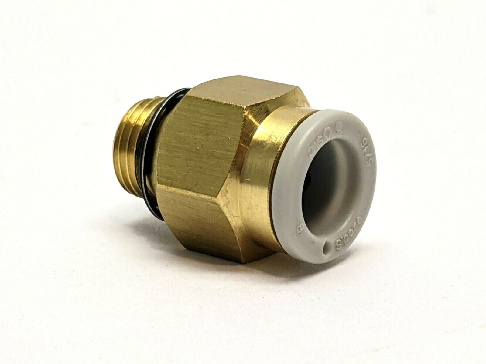 KQ2H08-U01A | SMC Straight One-Touch Fitting 8mm OD Tubing x 1/8NPT - New - Maverick Industrial Sales