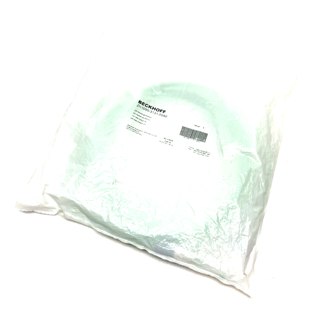 Beckhoff ZK1090-3131-0040 EtherCAT Double Ended Cordset M8 Male to M8 Male 4m - New – Open box - Maverick Industrial Sales