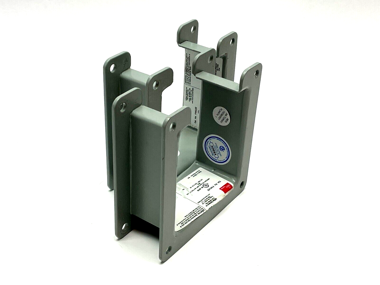 F44LN2 | Hoffman Nipple Lay-in Hinged-Cover 4 x4 x 2 Gray LOT OF 2 - Used - Maverick Industrial Sales