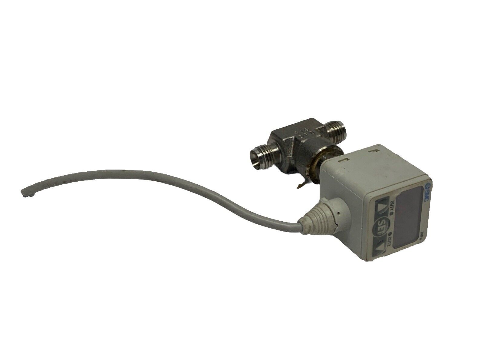 SMC ISE50-T2-62L Digital Pressure Switch CUT CORD - Used - Maverick Industrial Sales