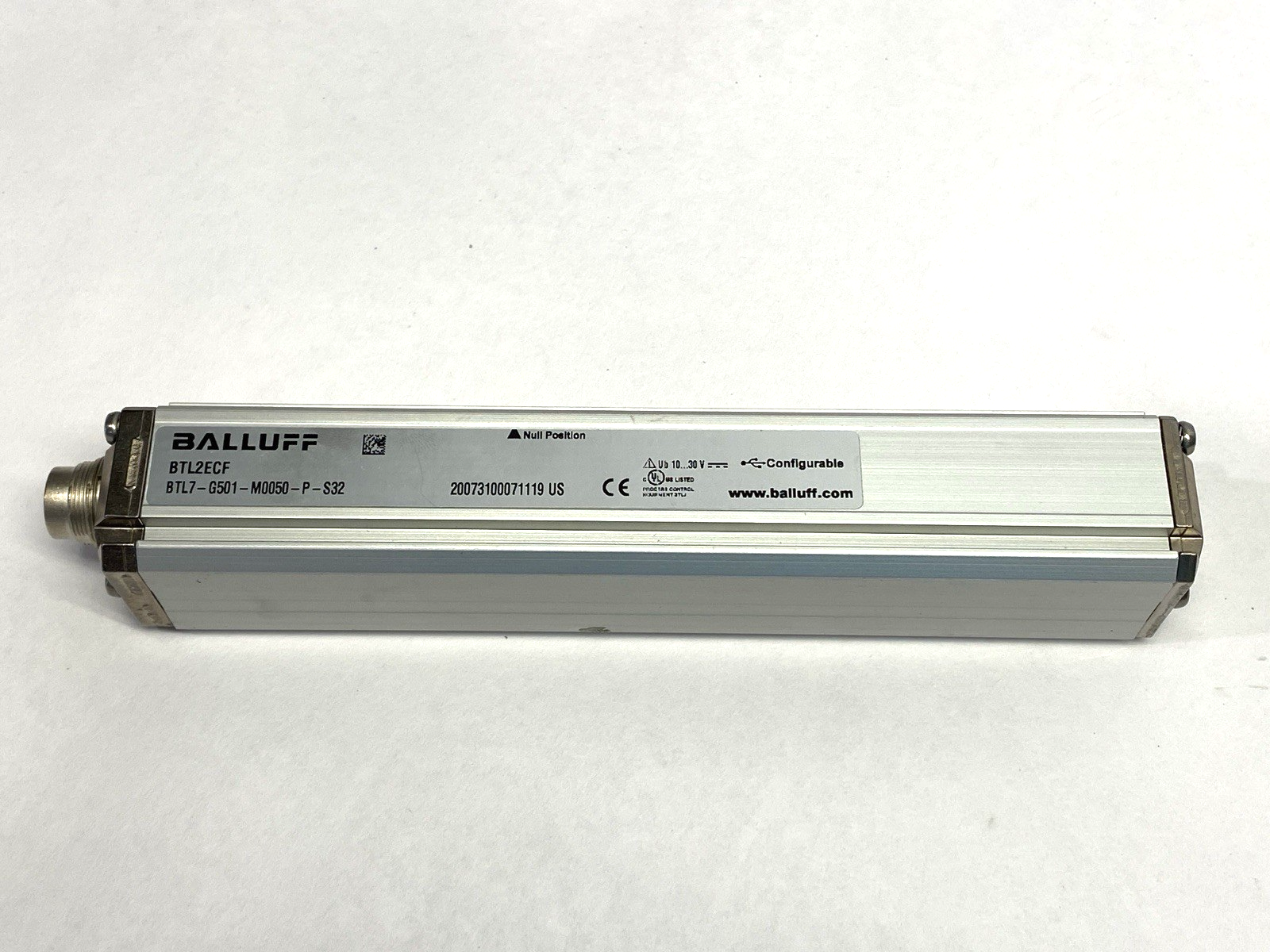 Balluff BTL7-G501-M0050-P-S32 Magnetostrictive Linear Position Sensor BTL2ECF - New – Open box - Maverick Industrial Sales