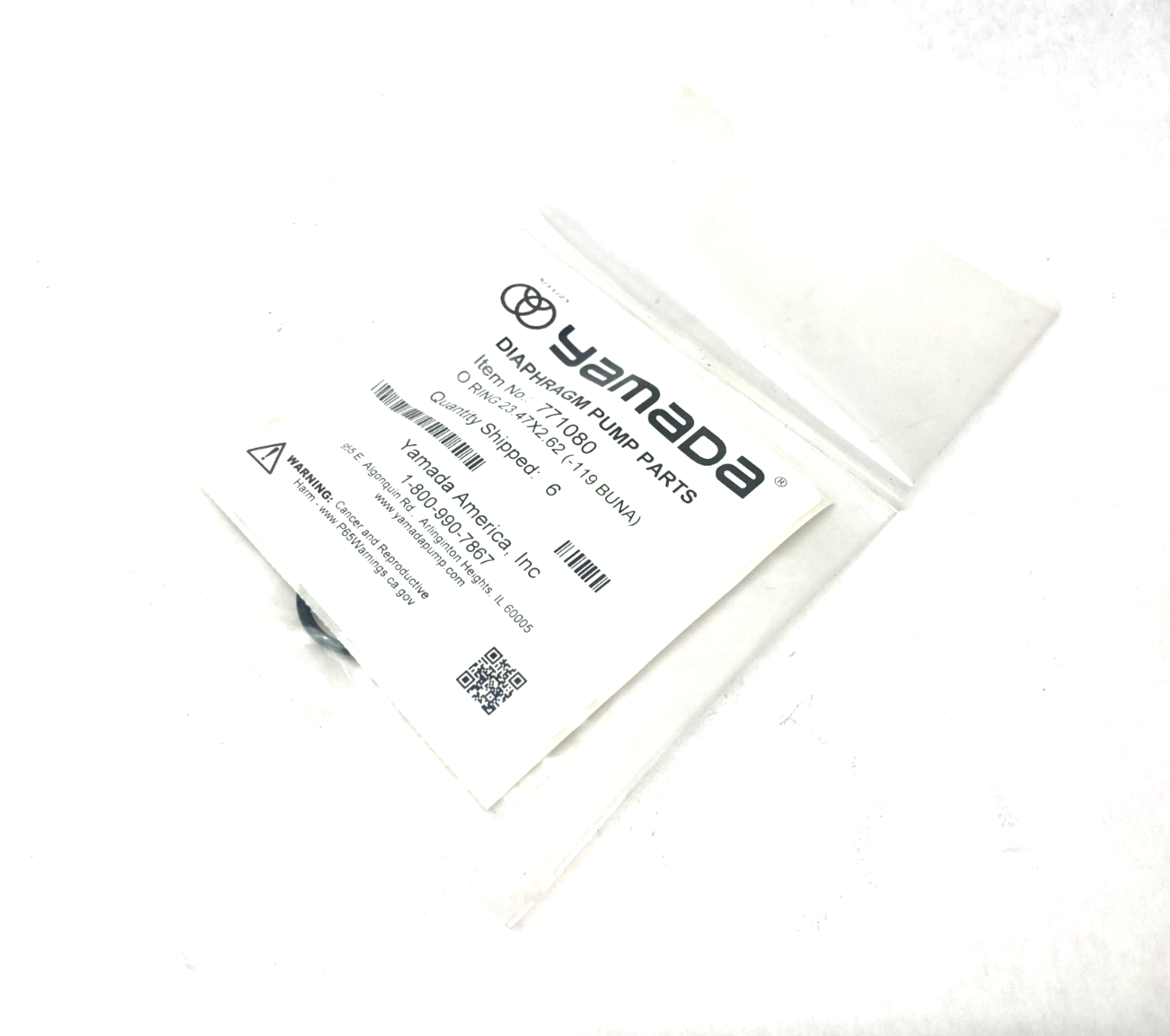 Yamada 771080 O-Ring Kit 23.47 x 2.62 (-119 BUNA) PKG OF 6 - New - Maverick Industrial Sales