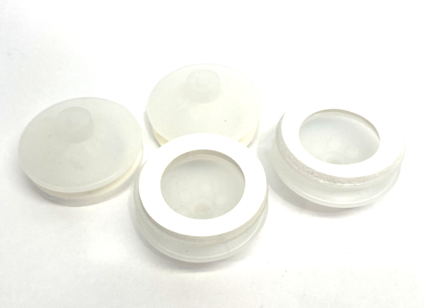 FPS CA.08.26.D63.AS Silicone Vacuum Cup, 2 Bellows, Foam Lip, 63mm Dia. LOT OF 4 - Maverick Industrial Sales