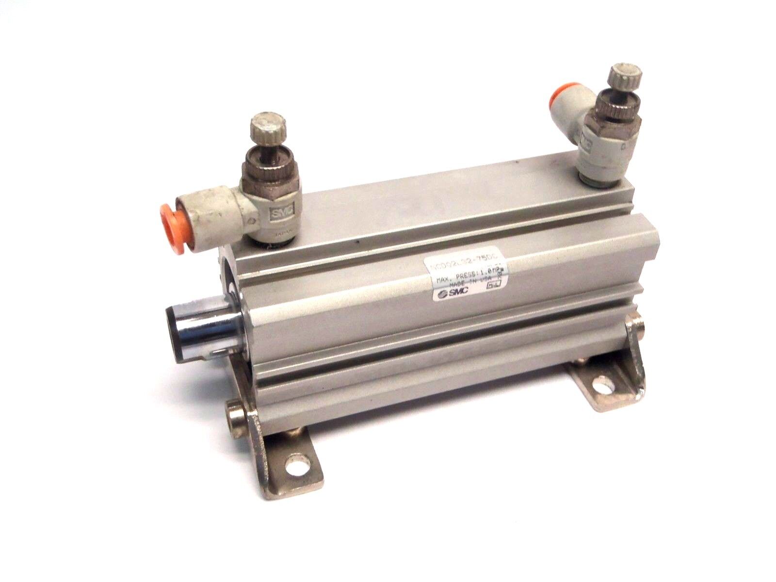 SMC NCDQ2L32-75DC Pneumatic Compact Cylinder 32mm Bore 75mm Stroke - Used - Maverick Industrial Sales