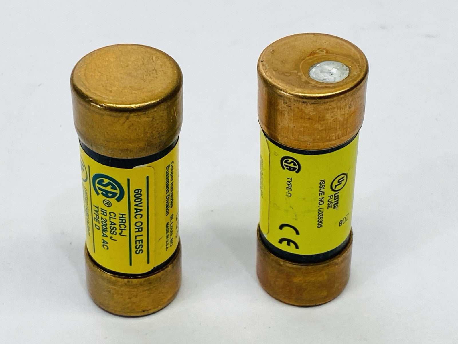 Bussmann LPJ-4SP Low-Peak Dual Element Time Delay Fuse 4A 600VAC LOT OF 2 - Used - Maverick Industrial Sales