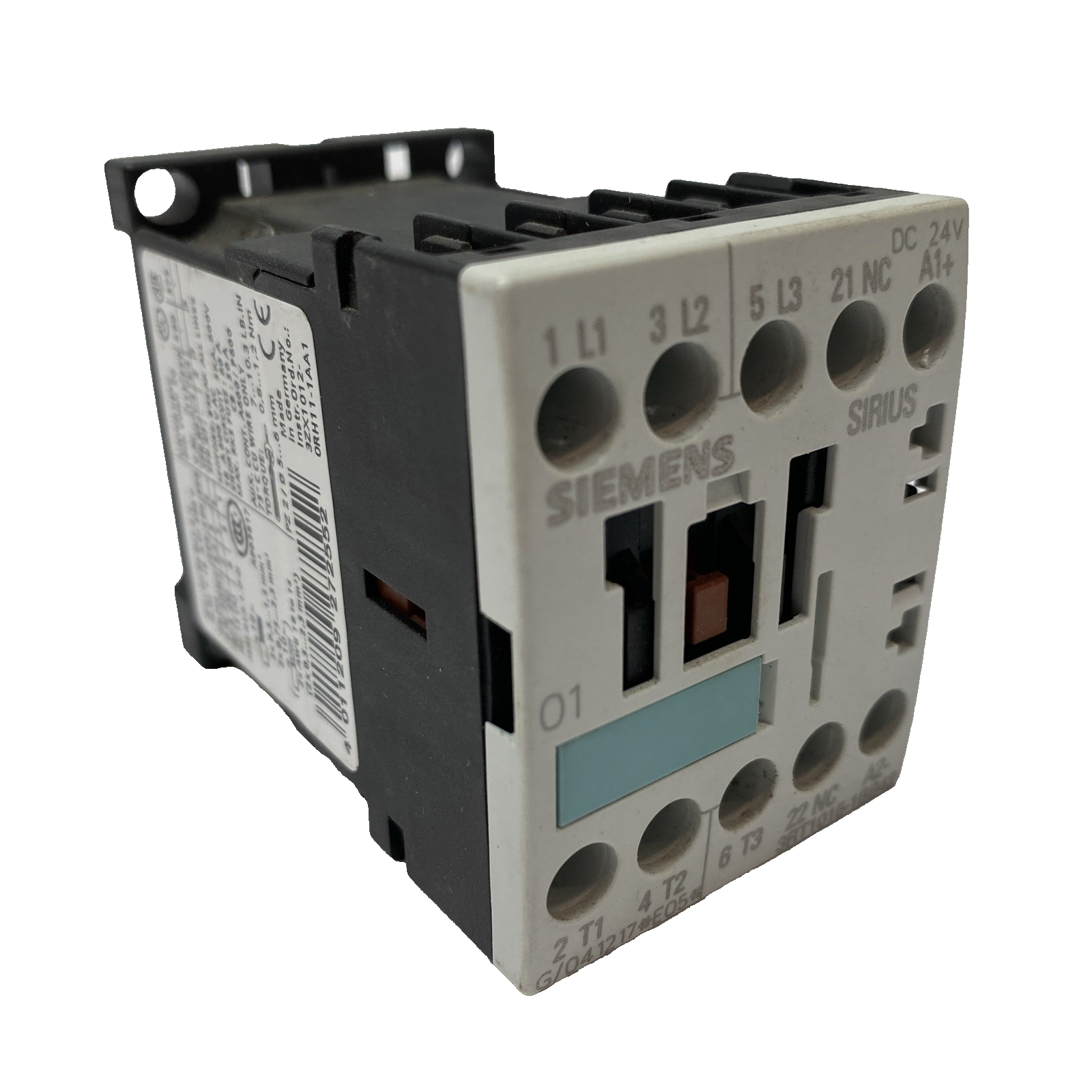 Siemens 3RT1015-1BB42 Power Conctactor AC-3 7 A, 3 kW / 400 V 1 NC, 24 V DC - Maverick Industrial Sales