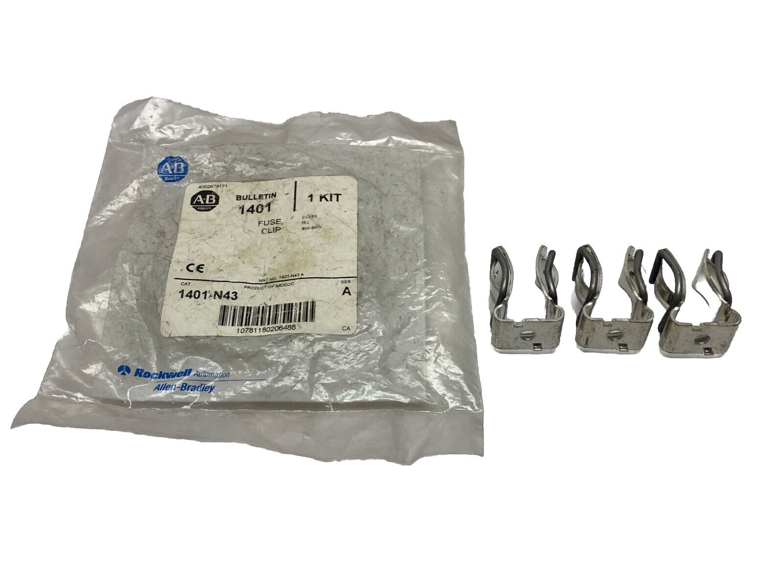 1401-N43 | Allen Bradley Ser A Fuse Clip LOT OF 3 - New Other - Maverick Industrial Sales