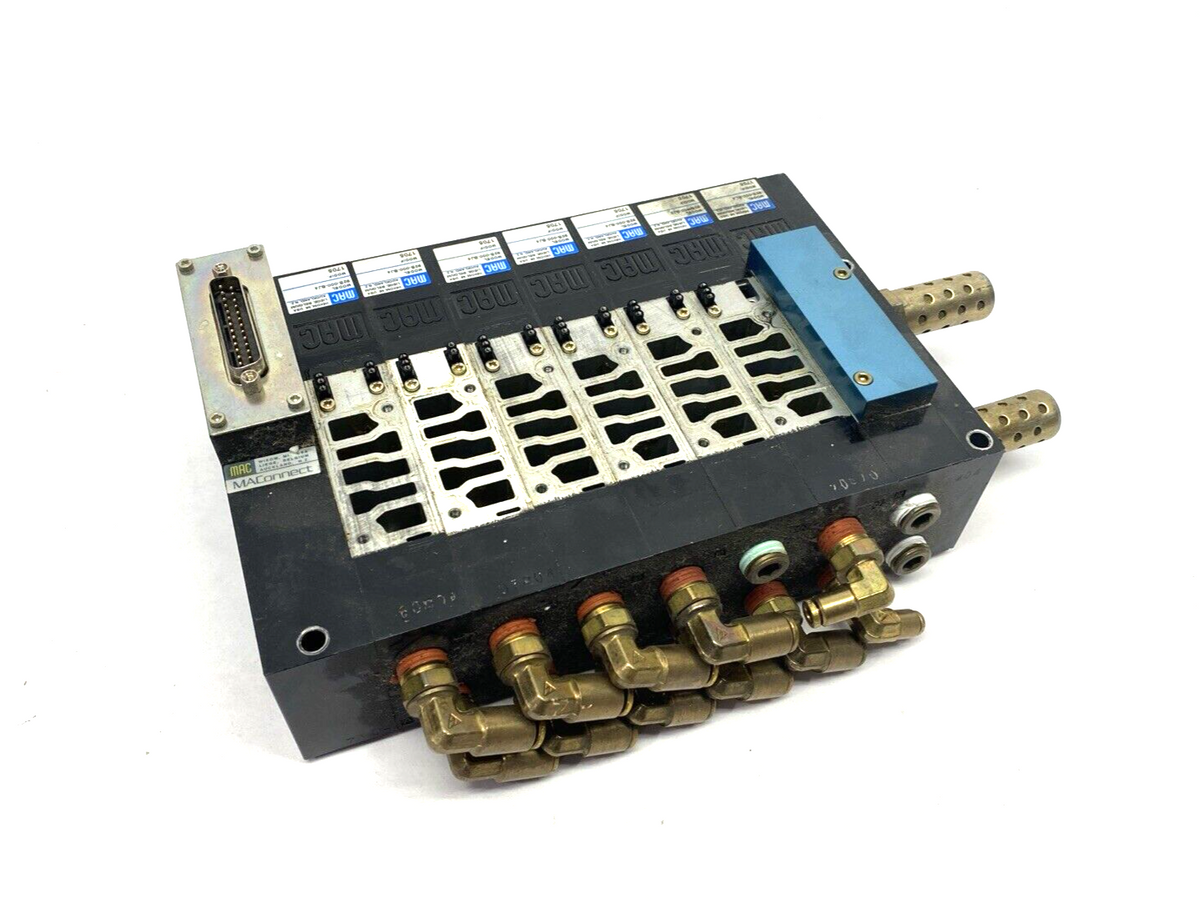 92B-000-BJ4, 92B-000-BJ4, 92B | Mac Valves 92 Series 7-Station Valve Manifold Base 92B-000-BJ4 x6 92B-000-BL4 - Used - Maverick Industrial Sales
