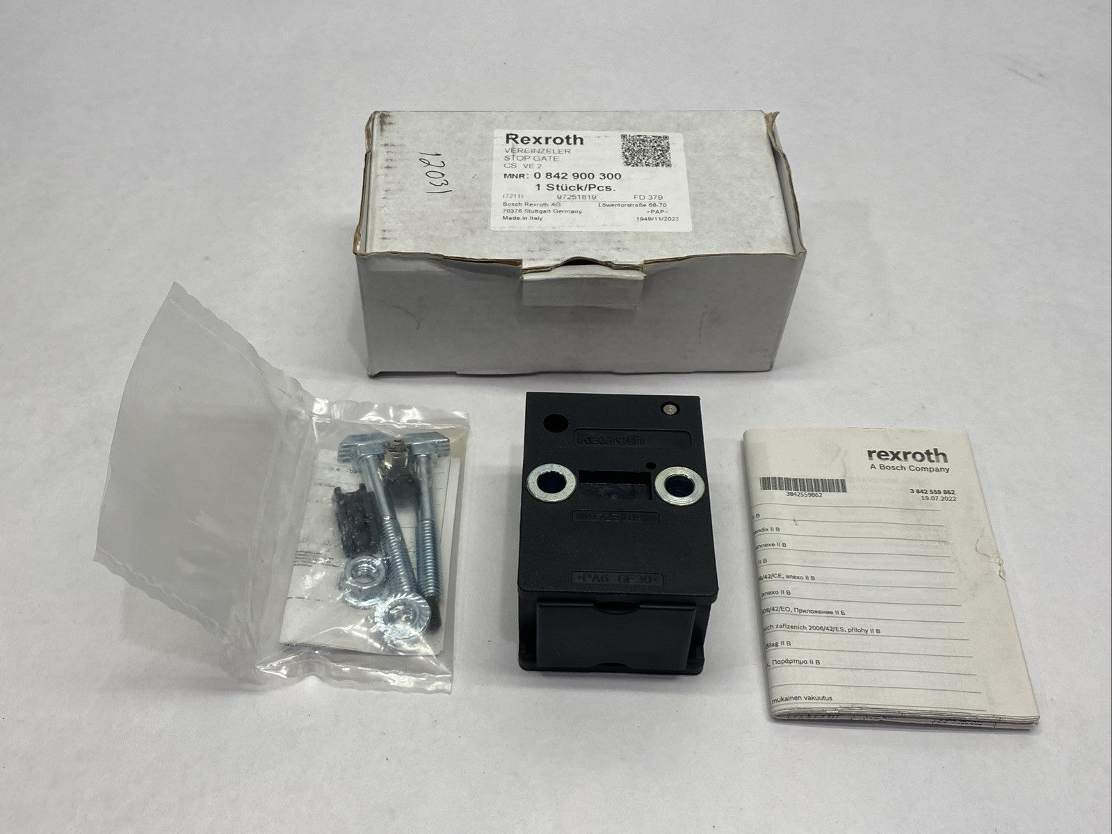 Bosch Rexroth 0842900300 Stop Gate VE2 - Maverick Industrial Sales