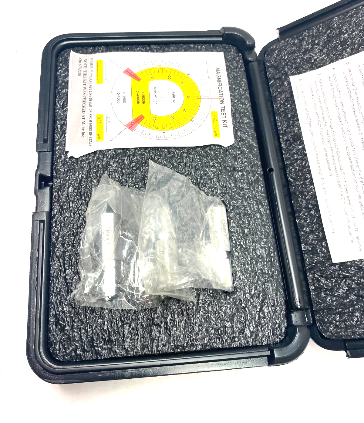 Mahr 2086960 Magnification Kit for Calibrationg 2500:1, 4000:1 Millimar AMR-12 - New – Open box - Maverick Industrial Sales