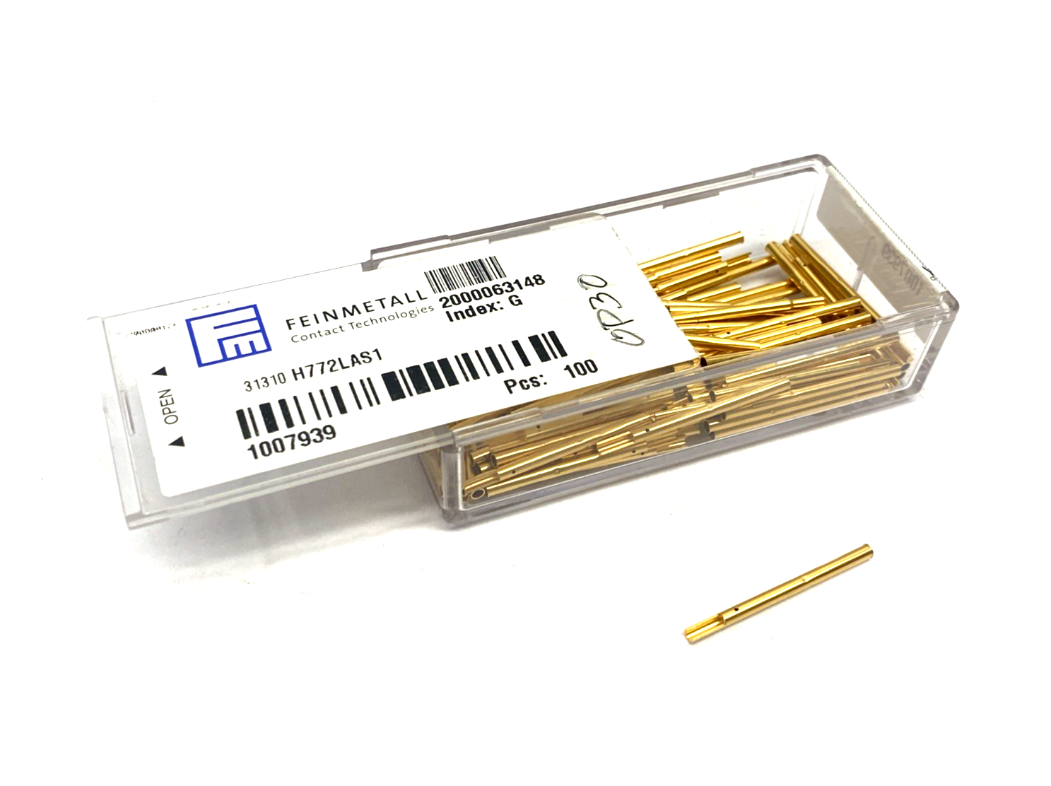 Feinmetall 1007939 High Current Probe H772LAS1 100-PACK - Maverick Industrial Sales