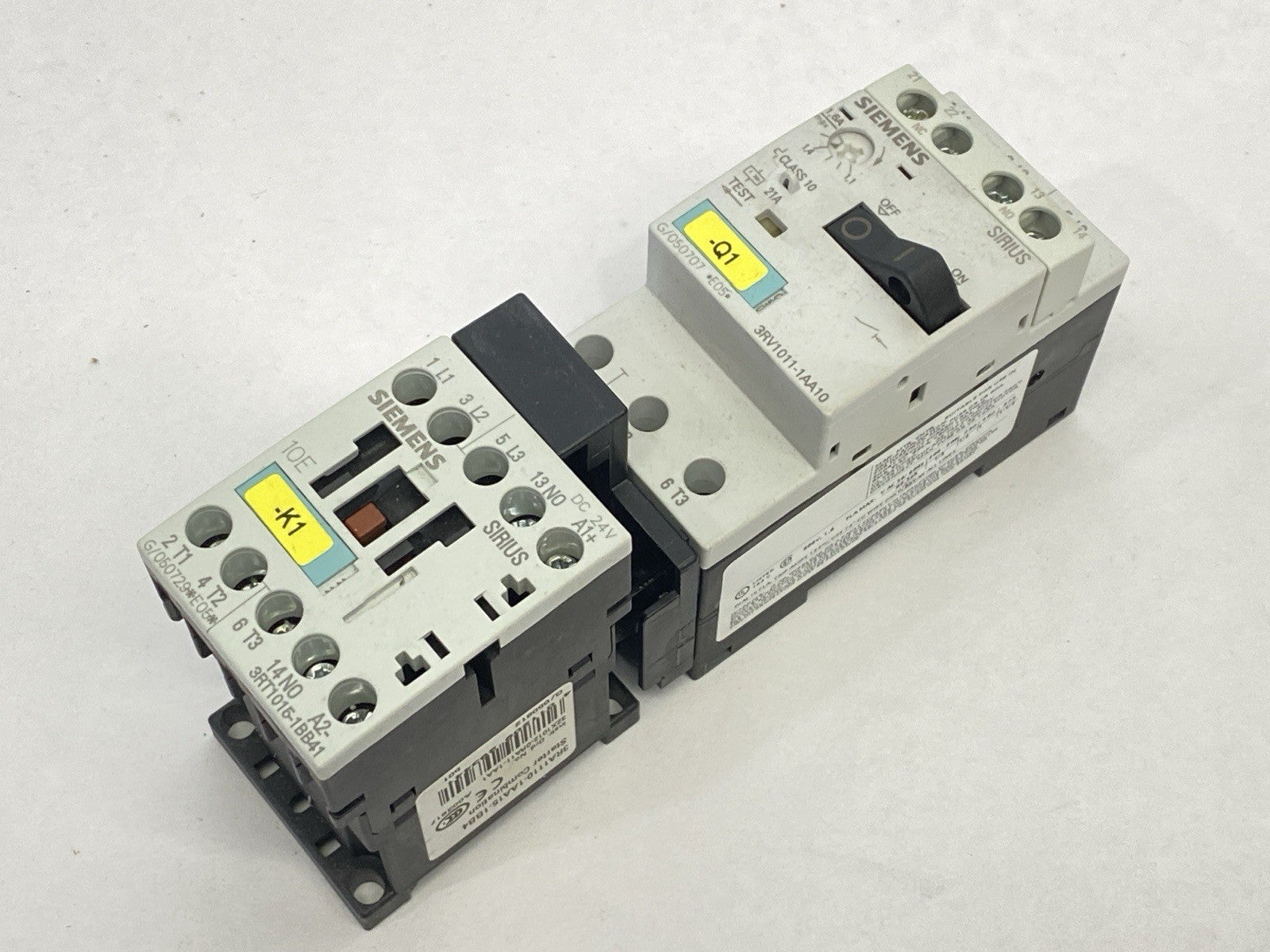Siemens 3RA1110-1AA15-1BB4 Contactor Starter Combination 1.1-1.6A 400VAC 24VDC - Maverick Industrial Sales