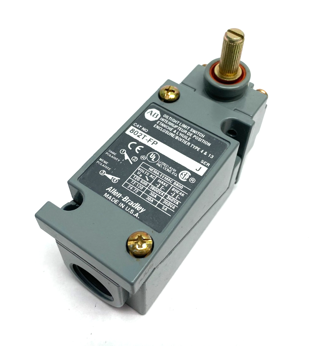 Allen Bradley 802T-FP Ser. J Metal Plug-In Oiltight Limit Switch - Maverick Industrial Sales