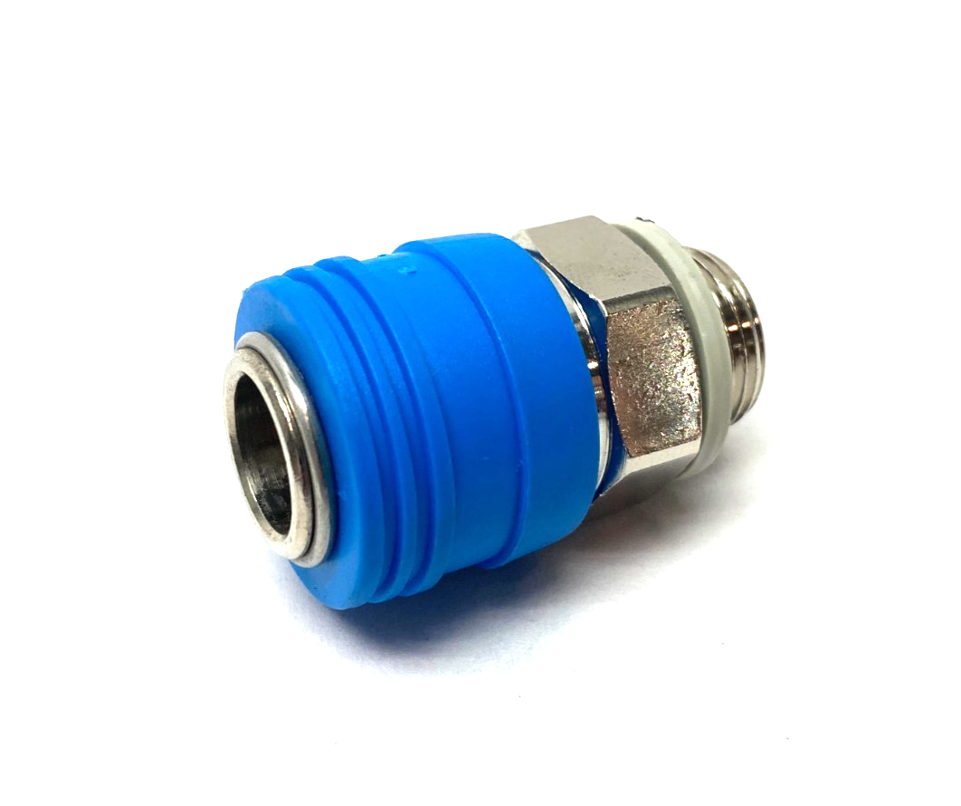 Festo KD4-3/8-A Quick-Coupling Socket 3/8 Thread 10mm Tube OD, 2144 - Maverick Industrial Sales