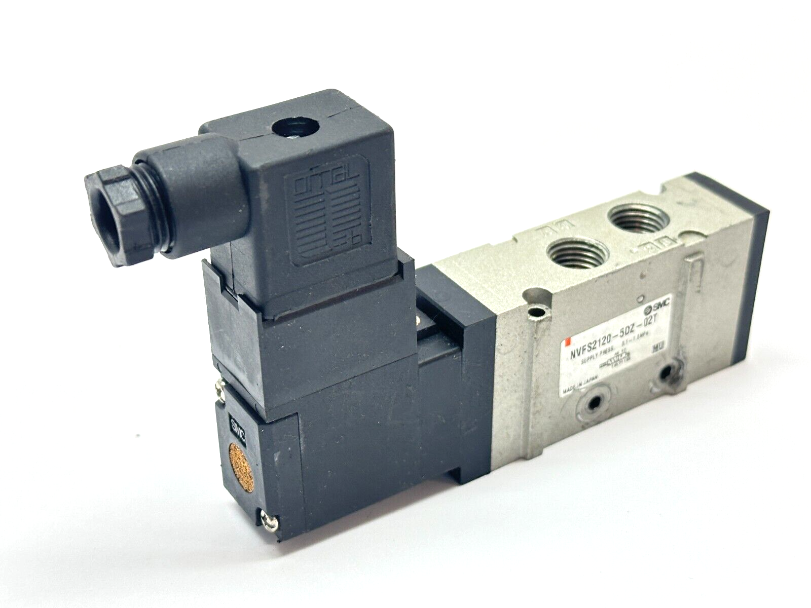 SMC NVFS2120-5DZ-02T Pneumatic Solenoid Valve 5-Port w/ DC21-26V - Maverick Industrial Sales