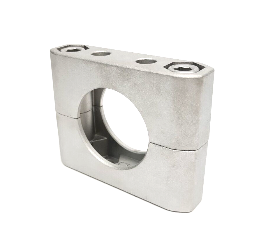 INOCON CM-B50-2-8 Multi-Piece Aluminum Clamping Tube Support 50mm Bore Diameter - Maverick Industrial Sales