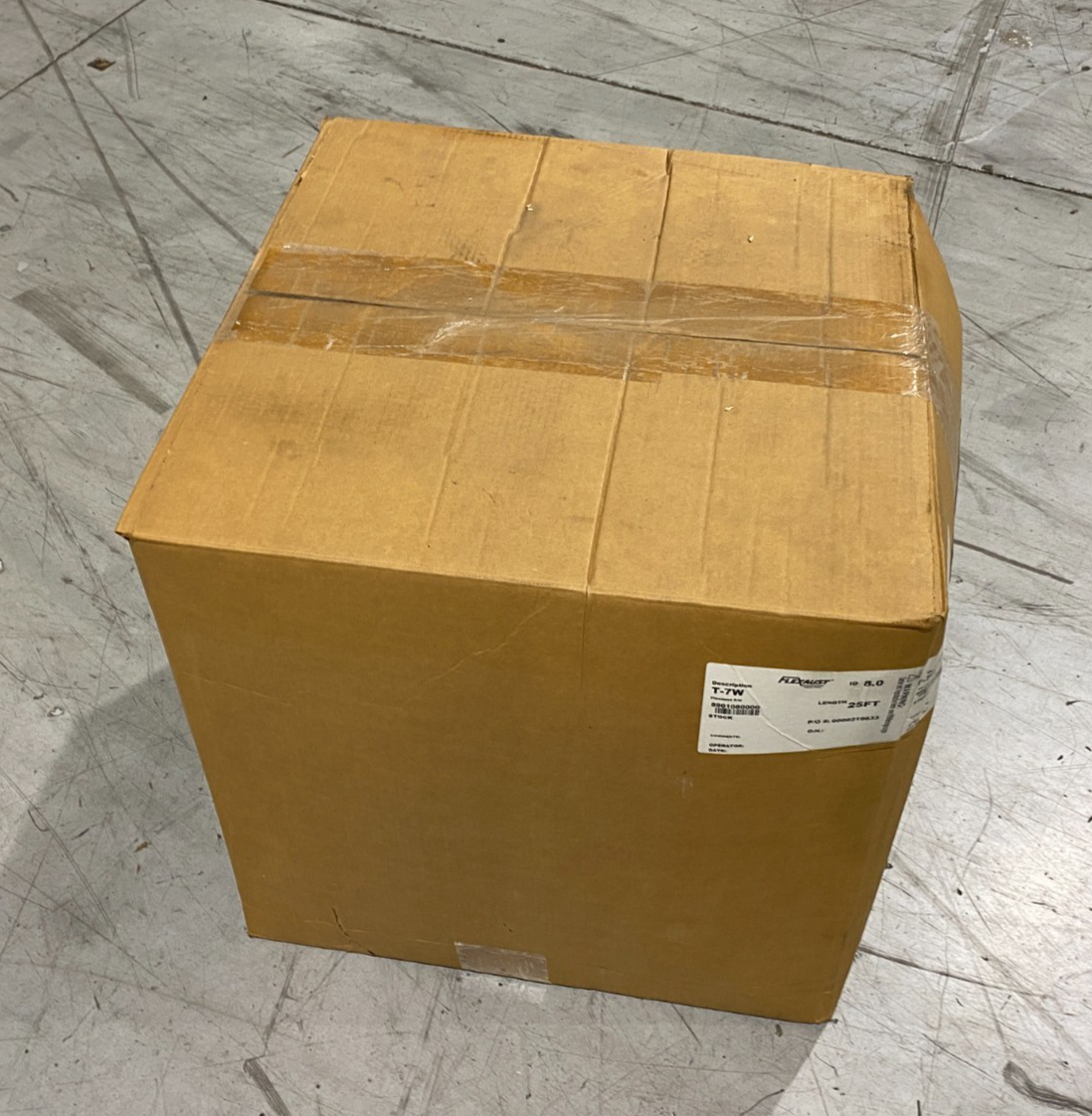 Flexaust 8901080000 Flexible Air Hose 8" ID Exhaust Tubing T-7W, 25 FOOT BOX - Maverick Industrial Sales