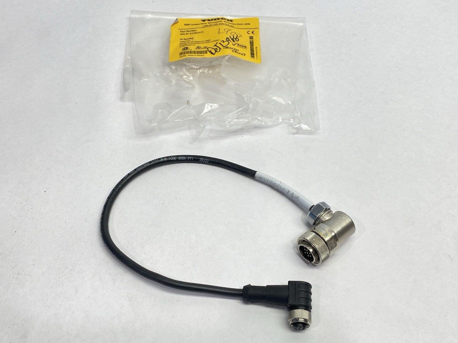 Turck WKC 8T-2/S760/S771 Double Ended Cordset UX01252 - Used - Maverick Industrial Sales