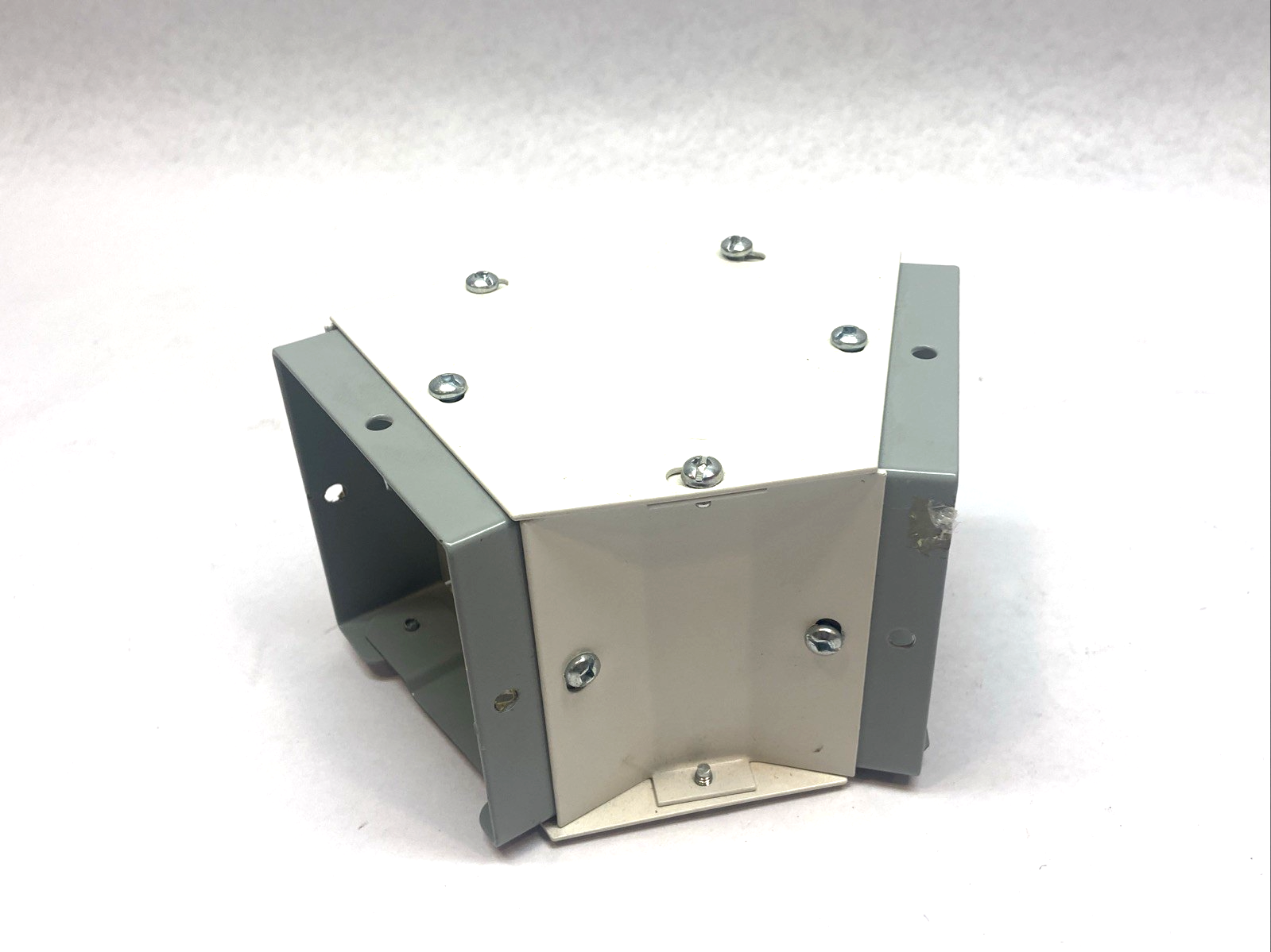 Hoffman F44G45E Elbow Wireway 45° 4" x 4" Steel White w/ 2x F44GUC - Maverick Industrial Sales