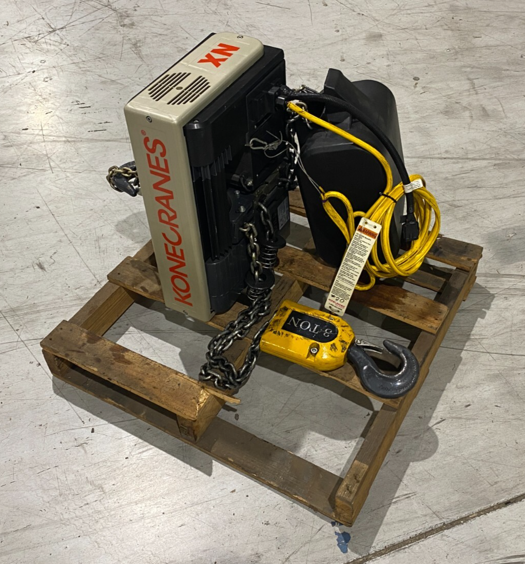 Konecranes XN16300018T16T2C Electric Chain Hoist 3-Ton Capacity 2-Falls 3-Phase - Used - Maverick Industrial Sales