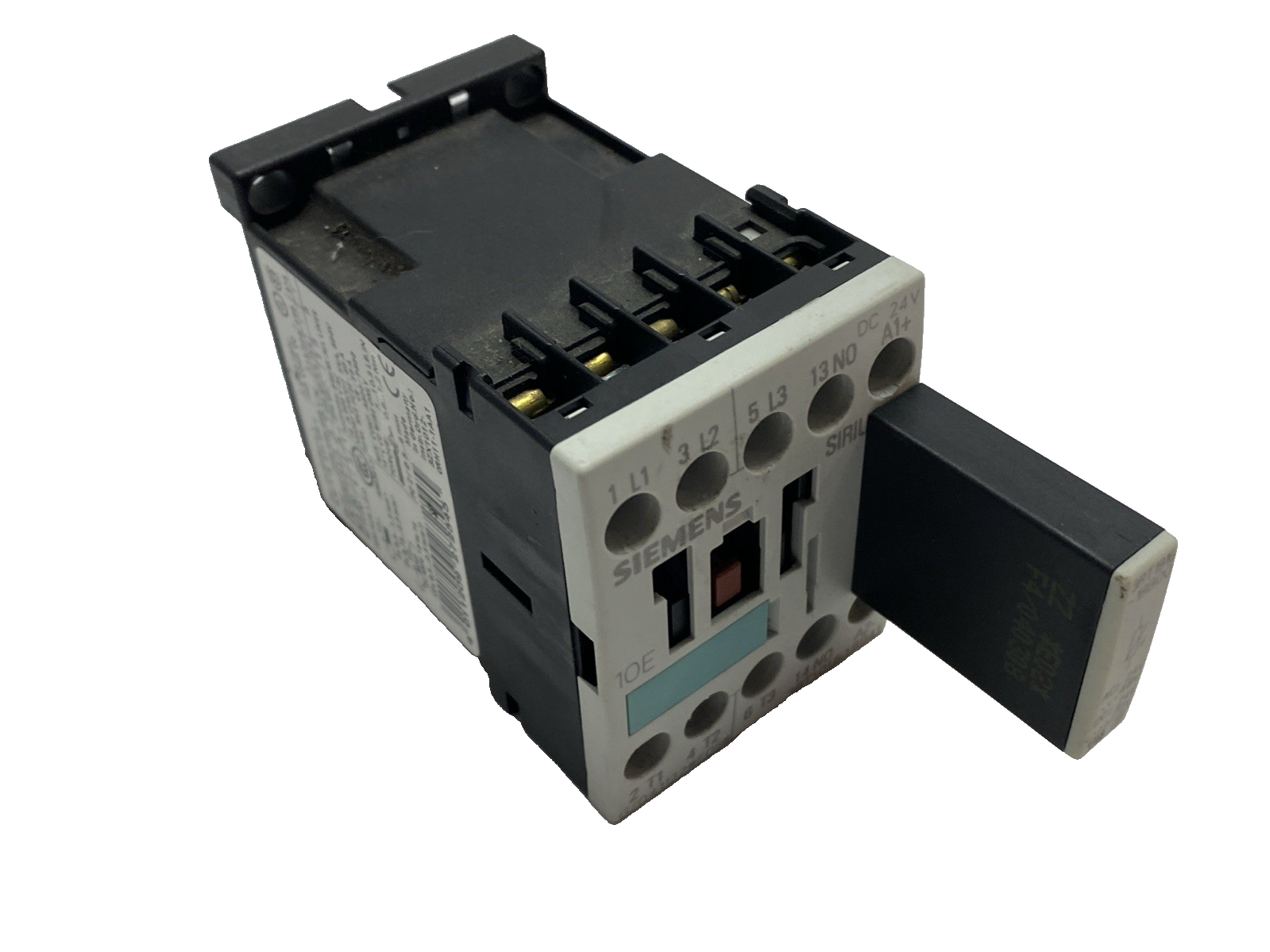 Siemens 3RT1015-1BB41 IEC Contactor w/ 3RT1915-1BB00 Varistor 24VDC - Maverick Industrial Sales