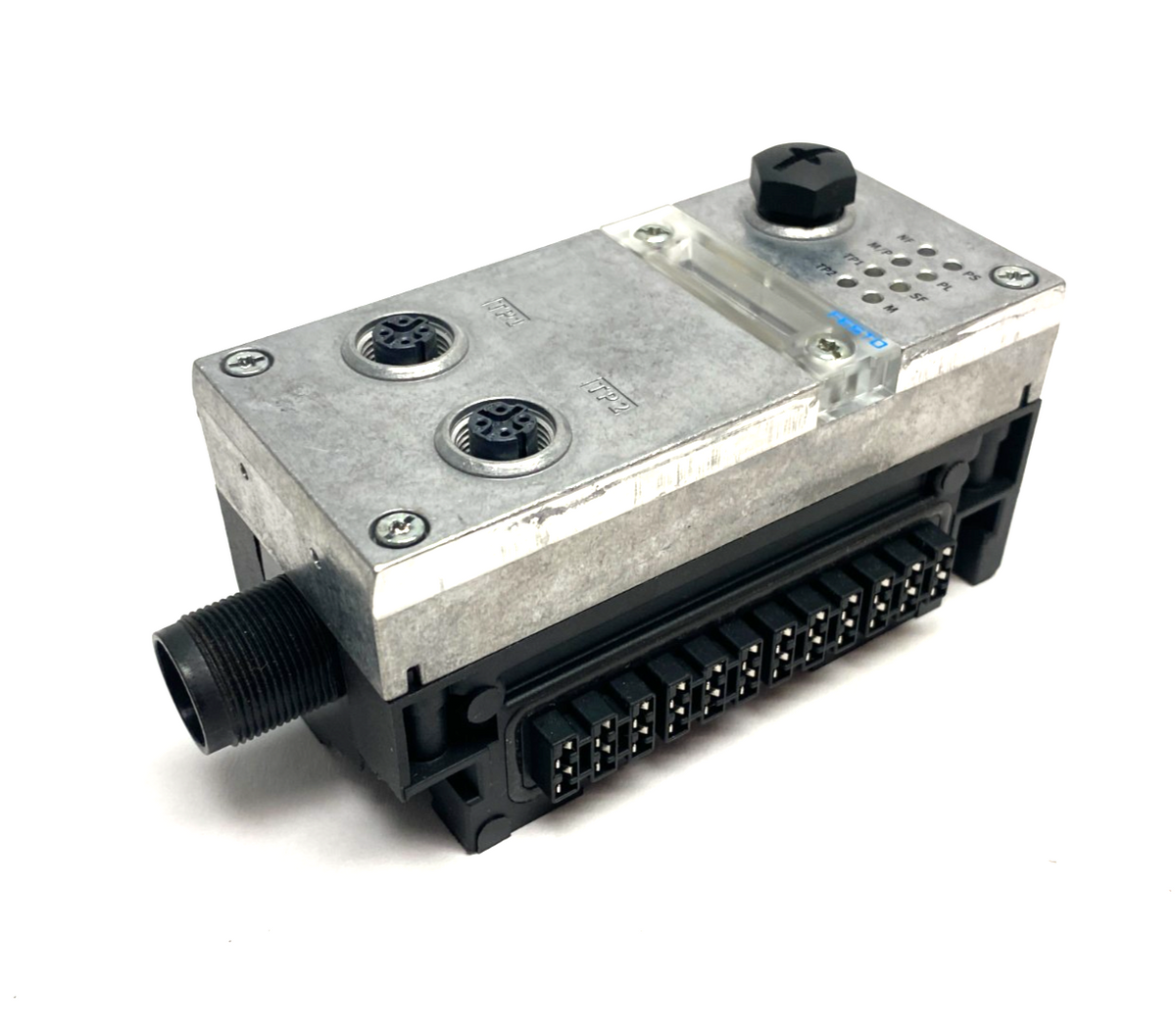 Festo CPX-FB33 Bus Node 548755, CPX-GE-EV-S Interlink Block 195746 CRACKED - Maverick Industrial Sales