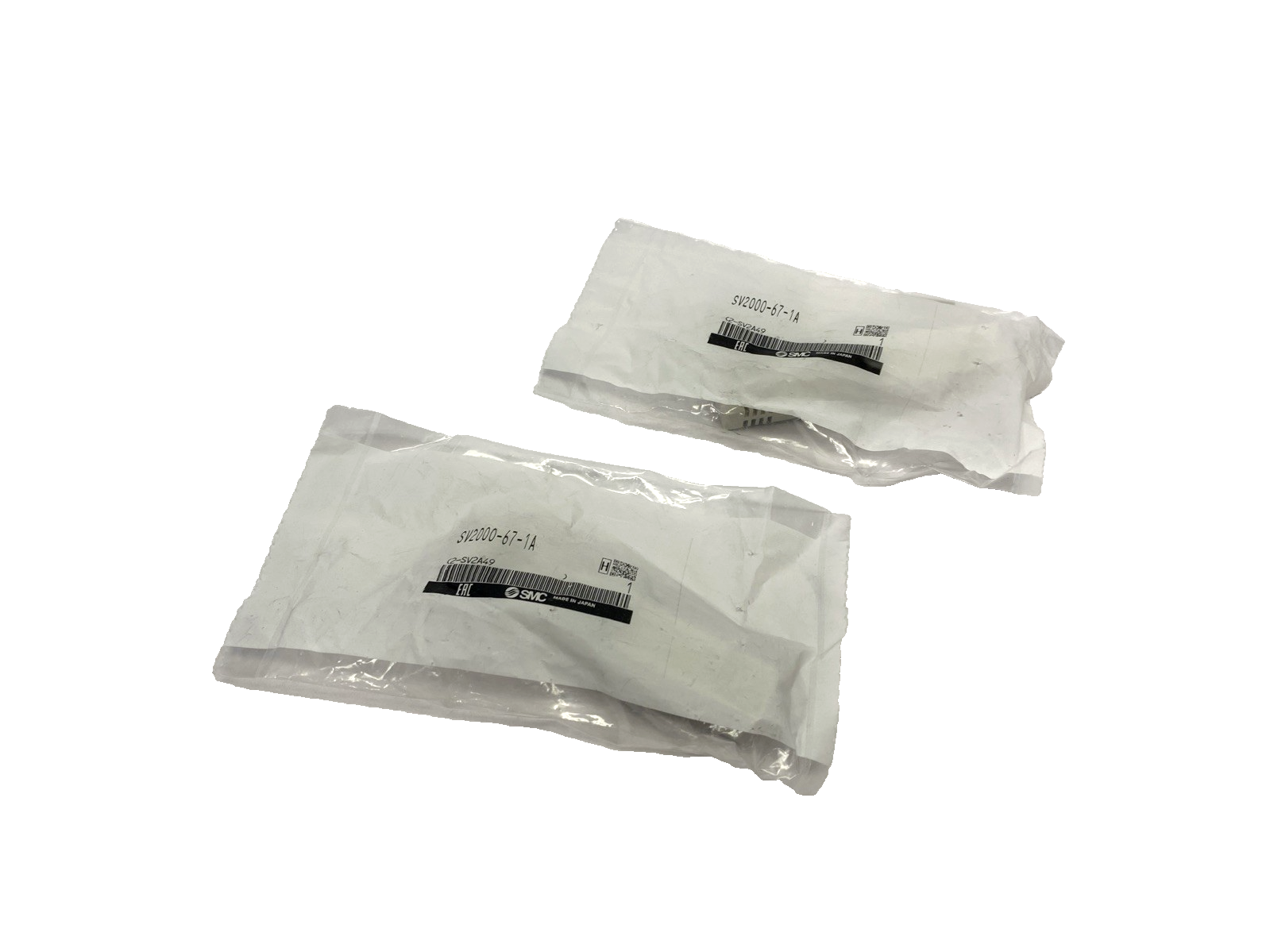 SMC SV2000-67-1A Solenoid Valve Manifold Blanking Plate LOT OF 2 - Maverick Industrial Sales