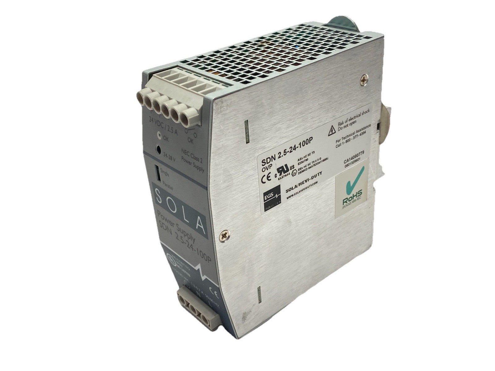 SDN2.5-24-100P | SolaHD Power Supply 2.5A 24VDC - Used - Maverick Industrial Sales