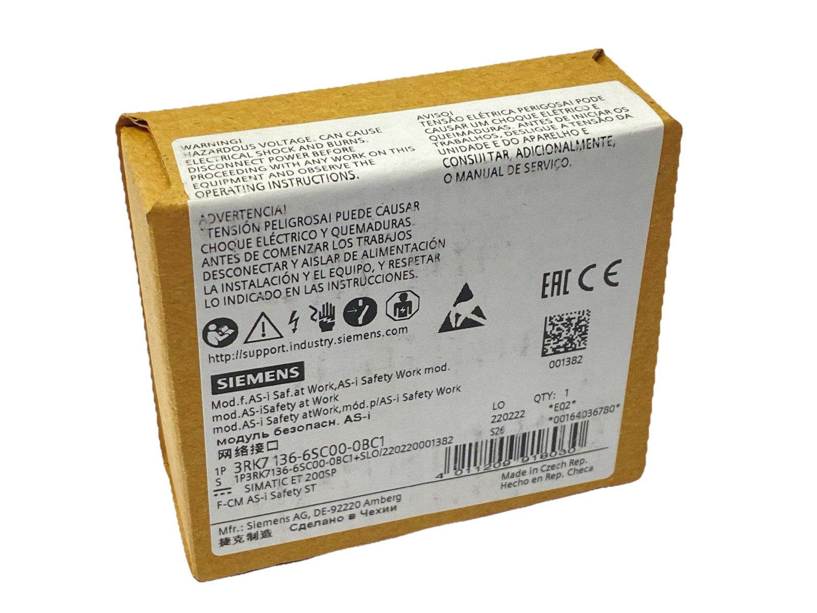 3RK7136-6SC00-0BC1 | Siemens SIMATIC ET 200SP Safety Communication Module - New - Maverick Industrial Sales