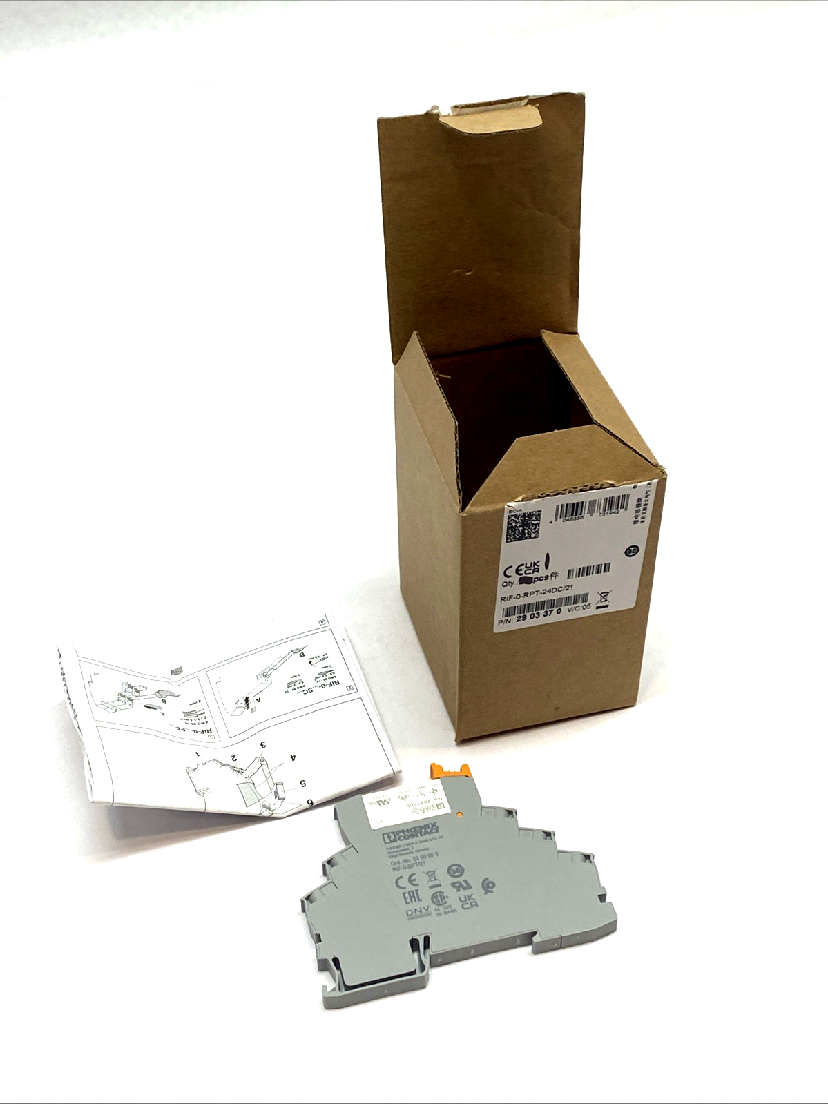 Phoenix Contact RIF-0-RPT-24DC/21 Relay Module 24VDC SPDT DIN Rail 2903370 - Maverick Industrial Sales