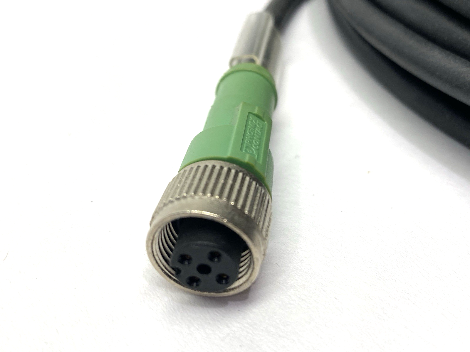 Phoenix Contact SAC-4P-M12MS/ 5,0-186/M12FS Double-Ended Cordset M12 5m 1509568 - New – Open box - Maverick Industrial Sales