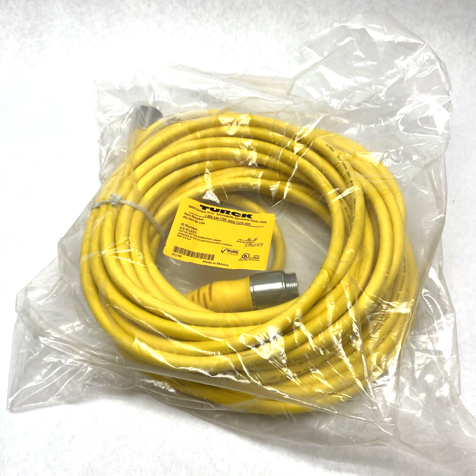 RSV RKV 86-15M | Turck MIniFast Cable U2-01257 - New - Maverick Industrial Sales