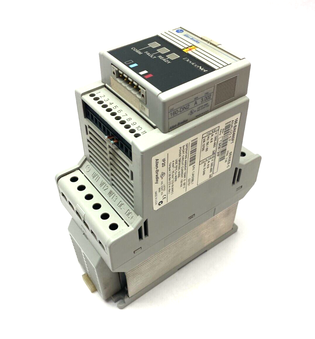Allen Bradley 160-BA04NSF1 Ser. C DeviceNet Preset Speed Controller 2HP 1.5KW - Used - Maverick Industrial Sales