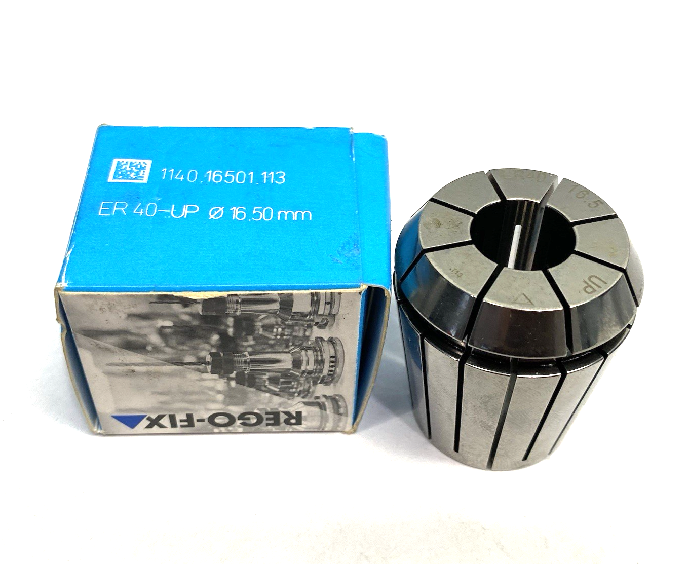 1140.16501.113 | Rego-fix Ultra Precision Collet ER40-UP 16.50mm Dia. - New – Open box - Maverick Industrial Sales