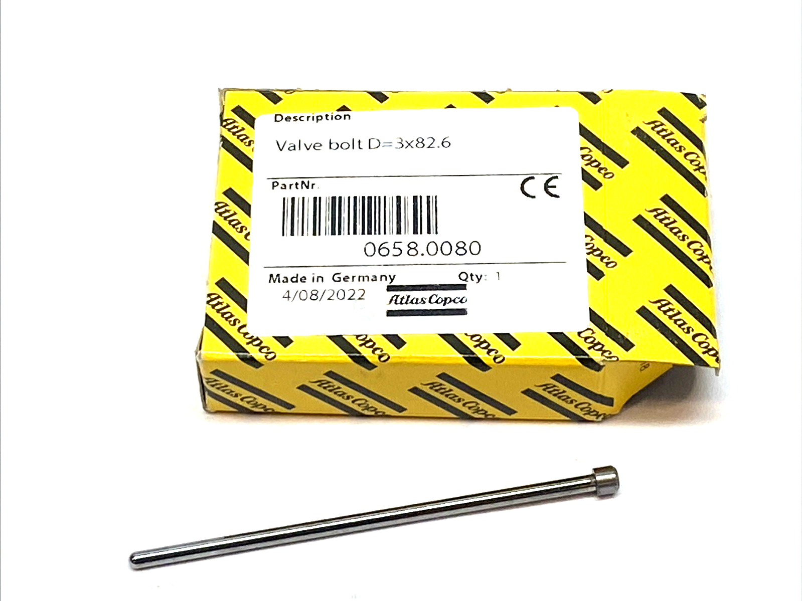 0658.0080 | Atlas Copco Valve Bolt 3.5" - New – Open box - Maverick Industrial Sales