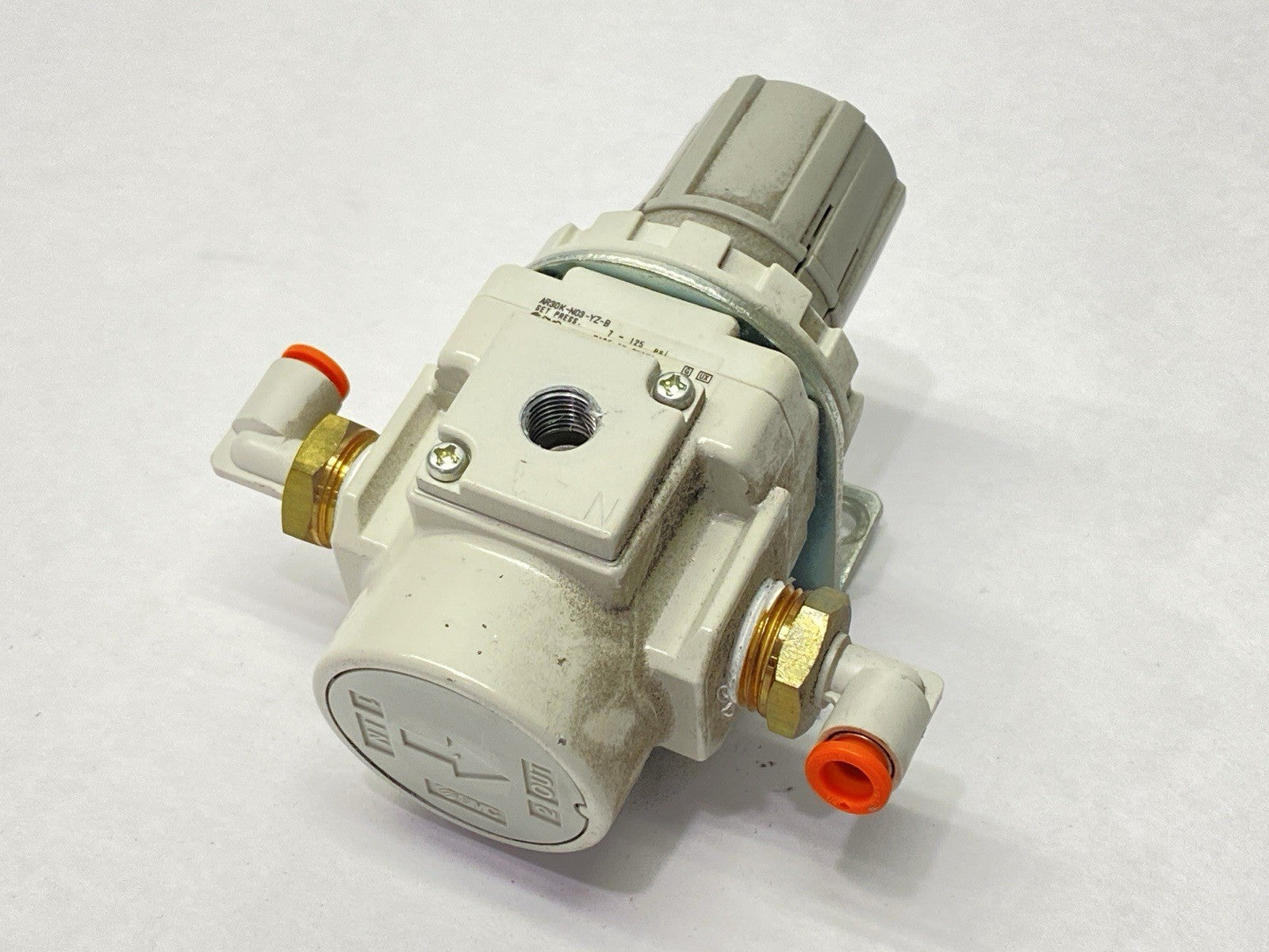 AR30K-N03-YZ-B | SMC Pneumatic Regulator 3/8" NPT - Used - Maverick Industrial Sales