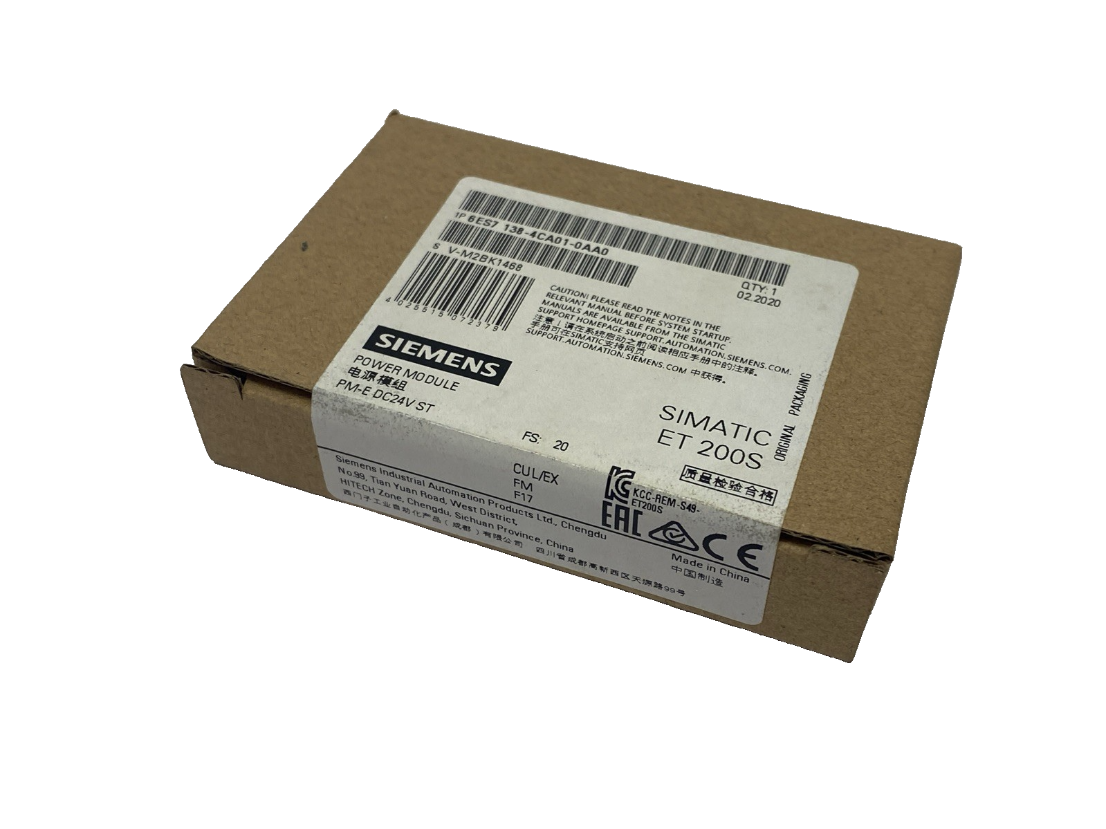 Siemens 6ES7 138-4CA01-0AA0 PM-E Power Module 24V DC - Maverick Industrial Sales