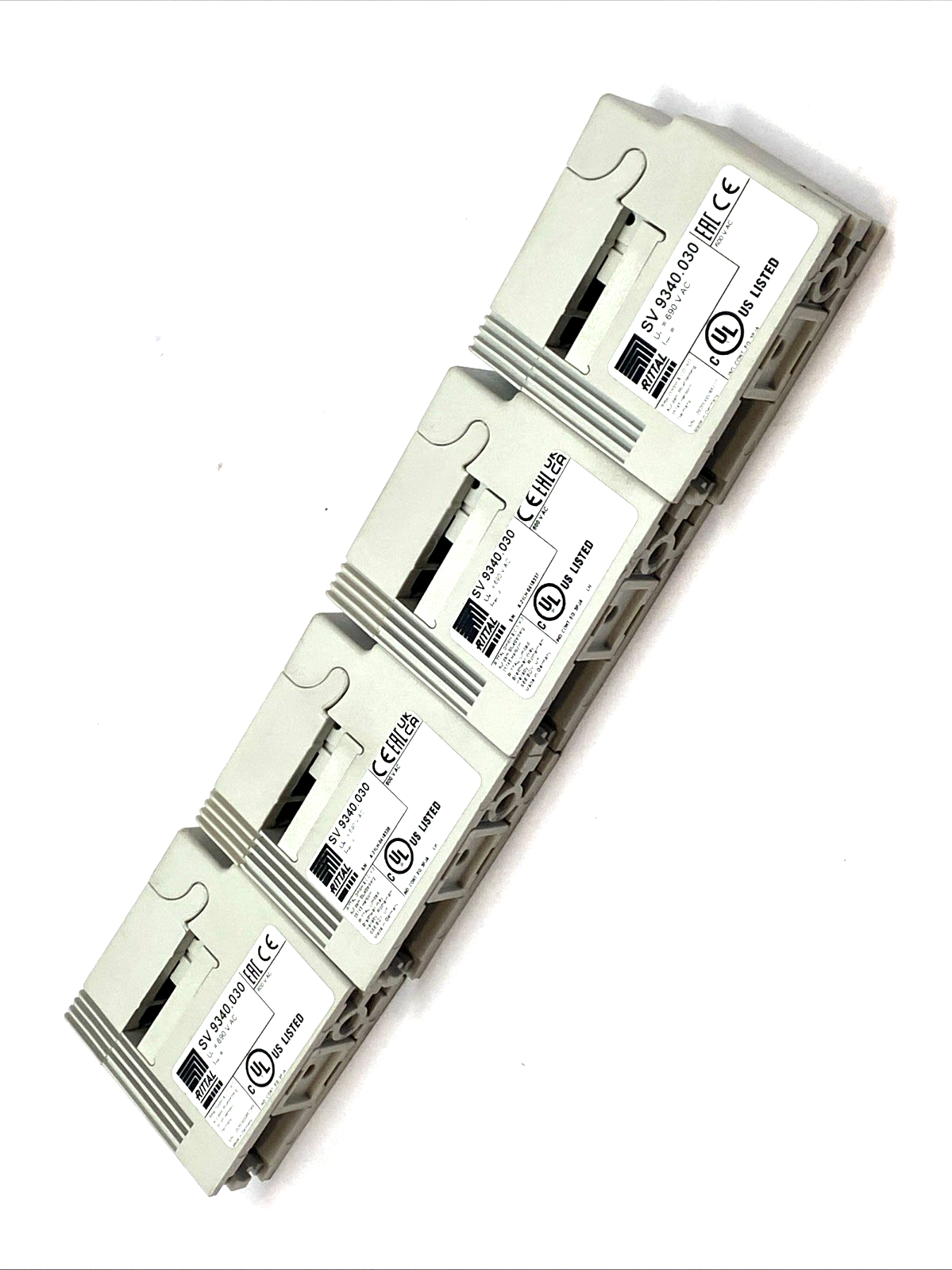 Rittal SV 9340.030 Busbar Support, 1 Pole LOT OF 4 - Maverick Industrial Sales