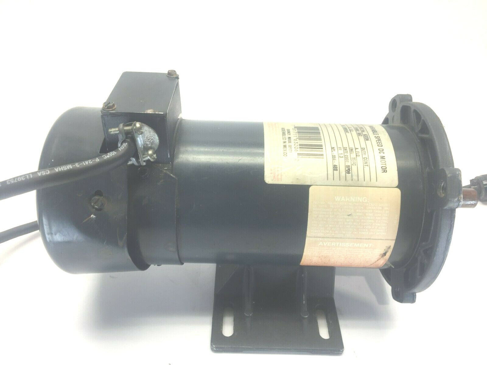 Boston Gear PM950BTF-163206 Variable Speed DC Motor - For parts or not working - Maverick Industrial Sales