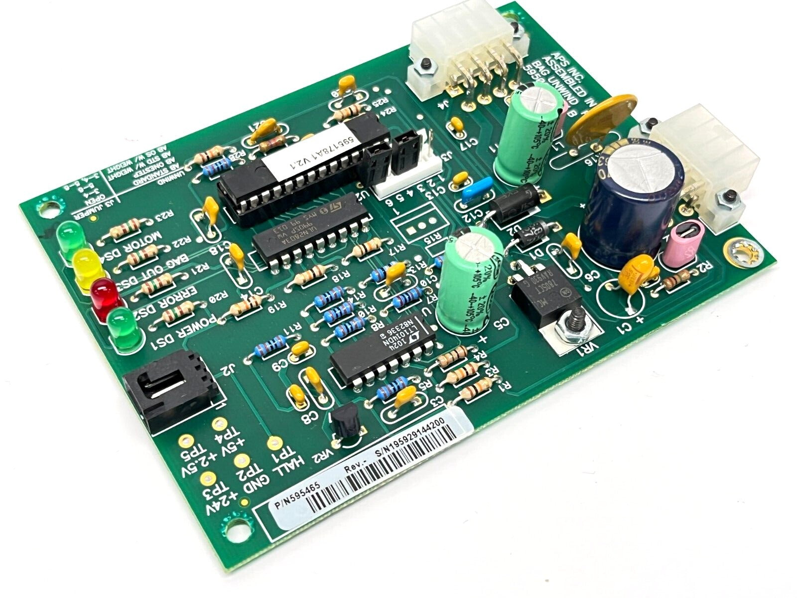 595465,595178A1 | Automated Packaging Systems 595465 Unwind Assembly PCB 595178A1 V2.1 Chip - Used - Maverick Industrial Sales