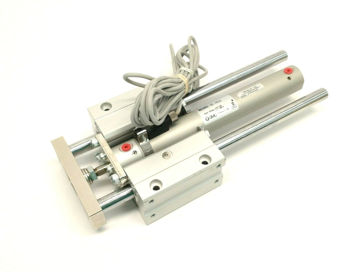SMC MGCMB20-125-H7CLS Compact External Guided Cylinder 20mm Bore 125mm Stroke - Maverick Industrial Sales