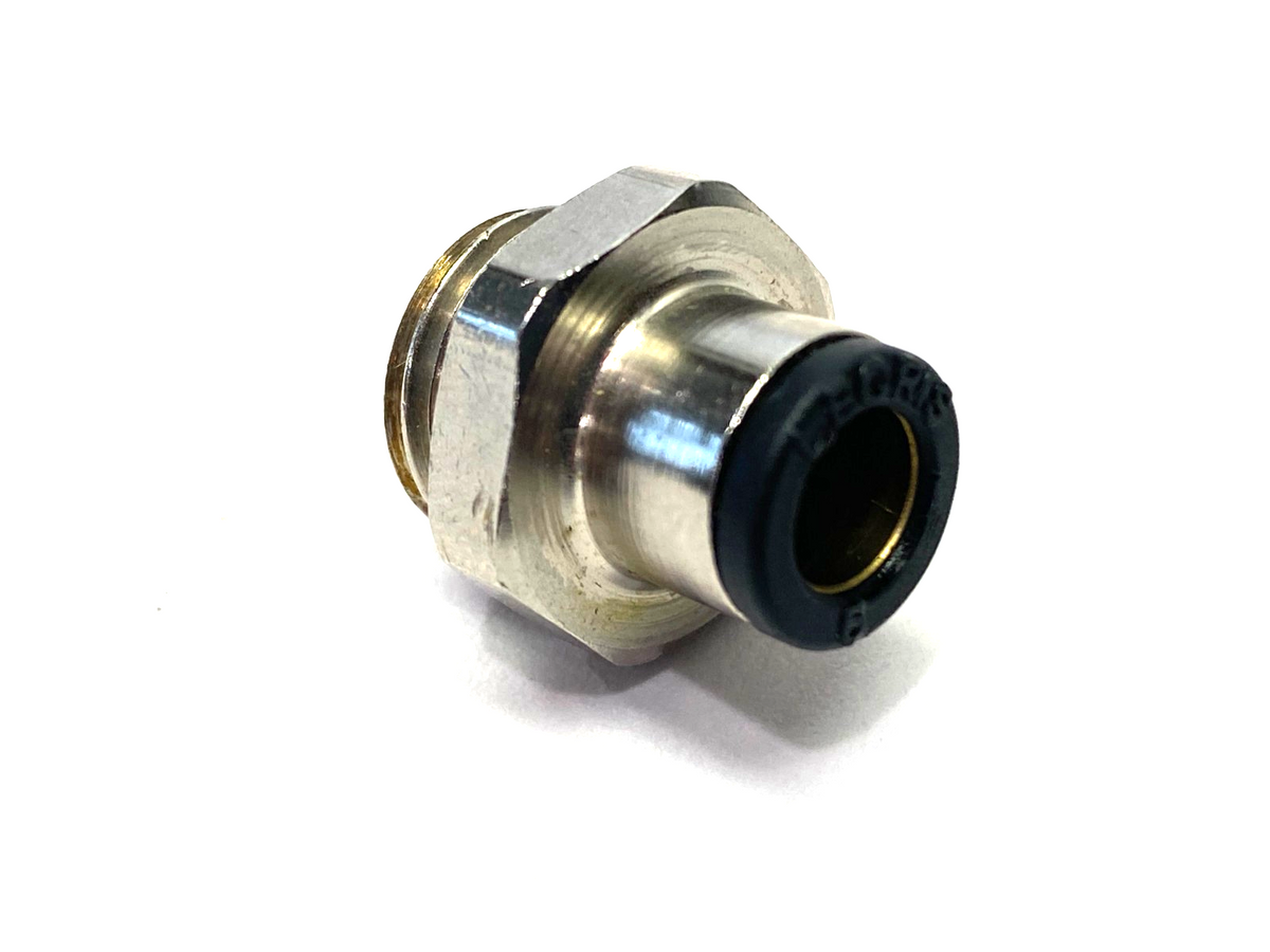 Parker Legris 3101 06 21 Pneumatic Push-In Fitting 6mm Tube OD to 1/2" Thread - Maverick Industrial Sales