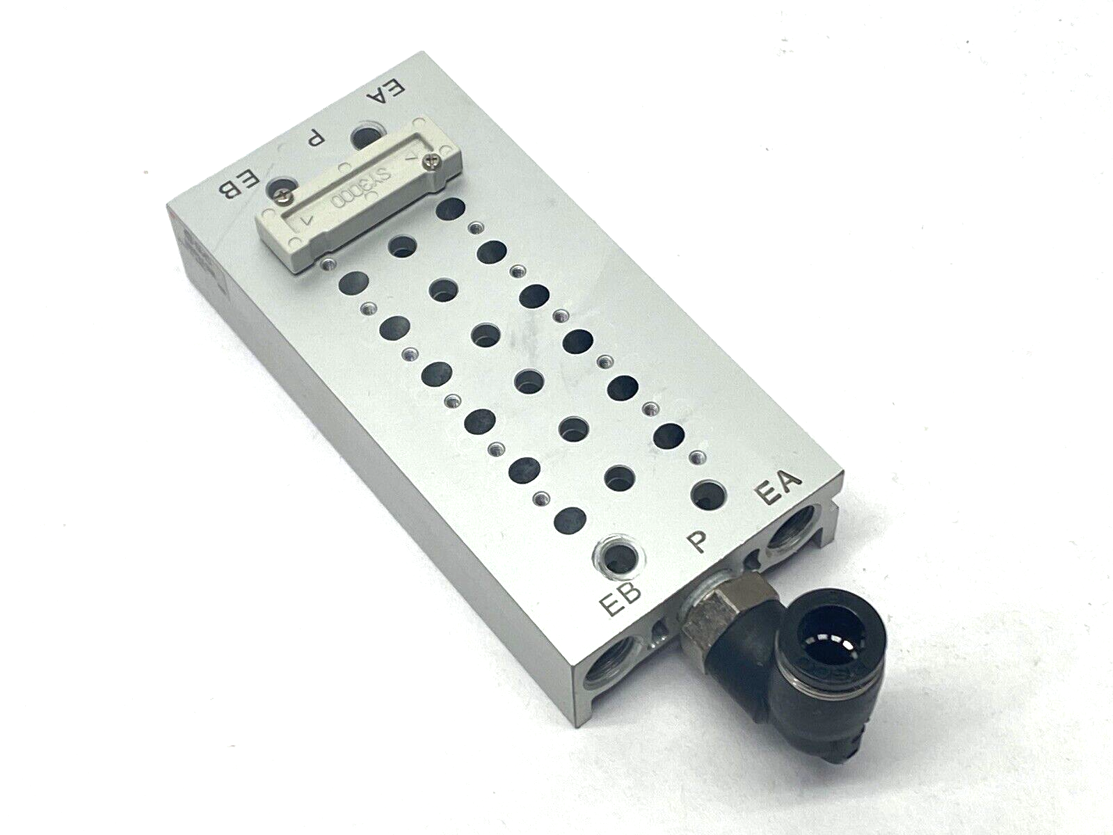 SMC SS5Y3-20-07-00N Pneumatic Manifold Base 7 Station - Maverick Industrial Sales