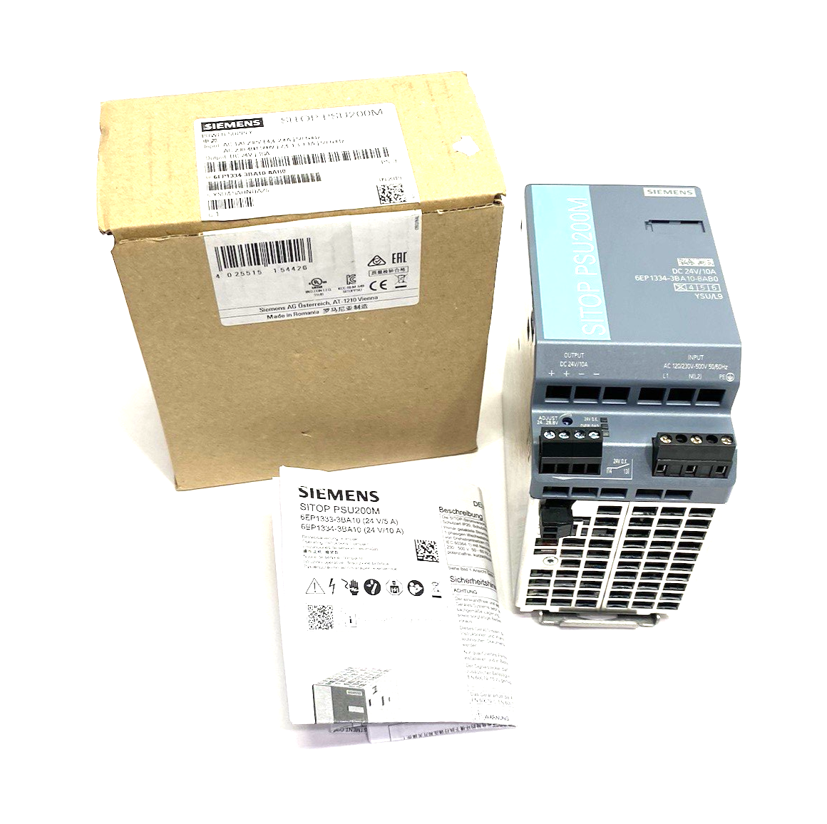 Siemens 6EP1334-3BA10-8AB0 SITOP PSU200M plus Power Supply 24VDC 10A - Maverick Industrial Sales