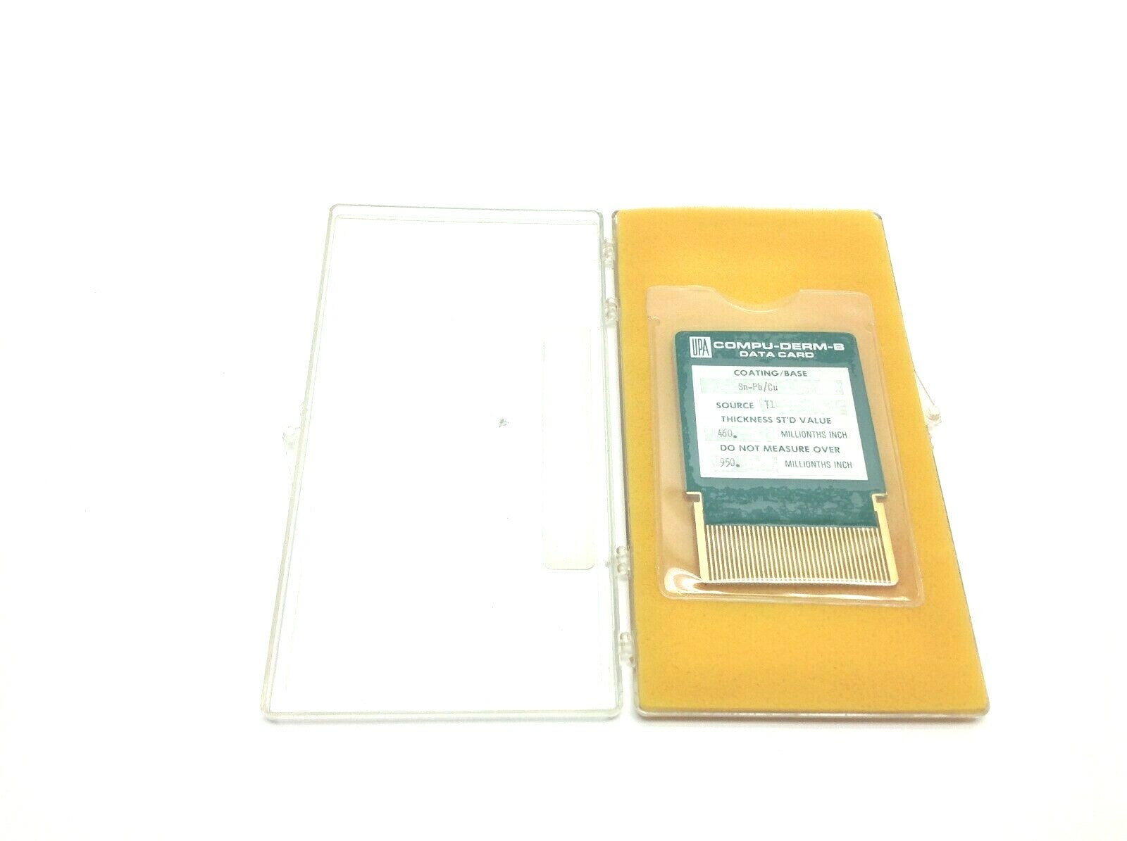UPA Compu-Derm-B Data Card Sn-Pb/Cu Coating Base 460. Millionths - Used - Maverick Industrial Sales