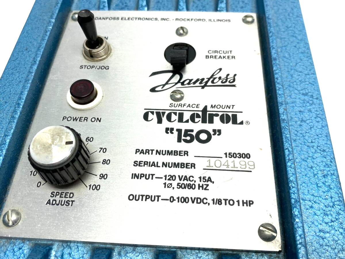 150300 | Danfoss Cycletrol "150" Surface Mount Motor Speed Controller BROKEN MOUNT - Used - Maverick Industrial Sales